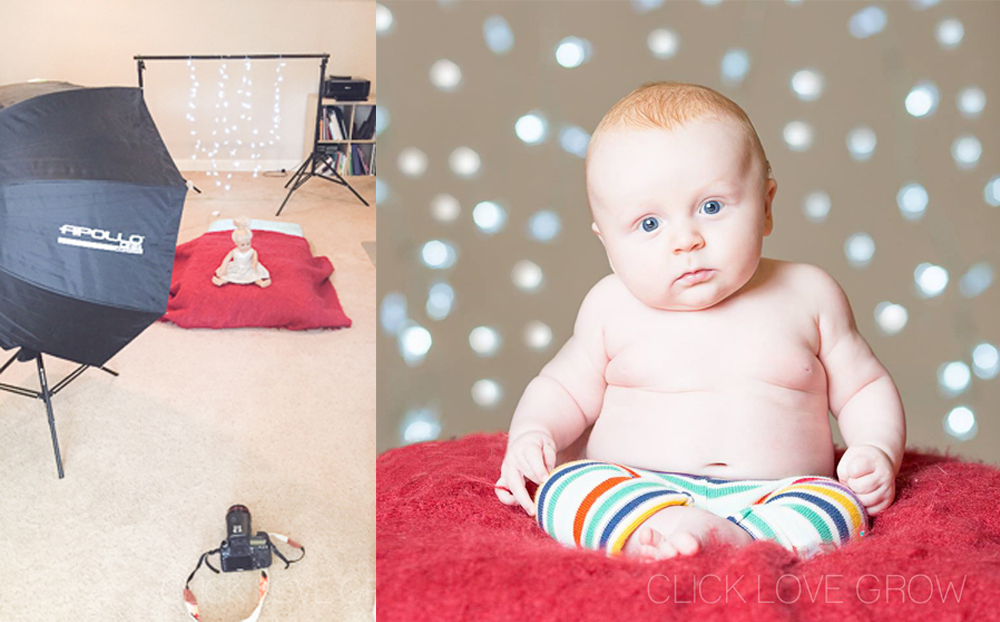  baby photos with twinkle lights