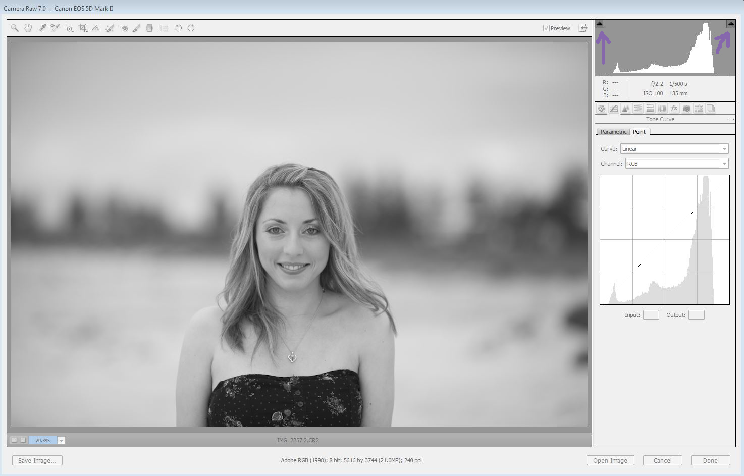 black and white editing tips