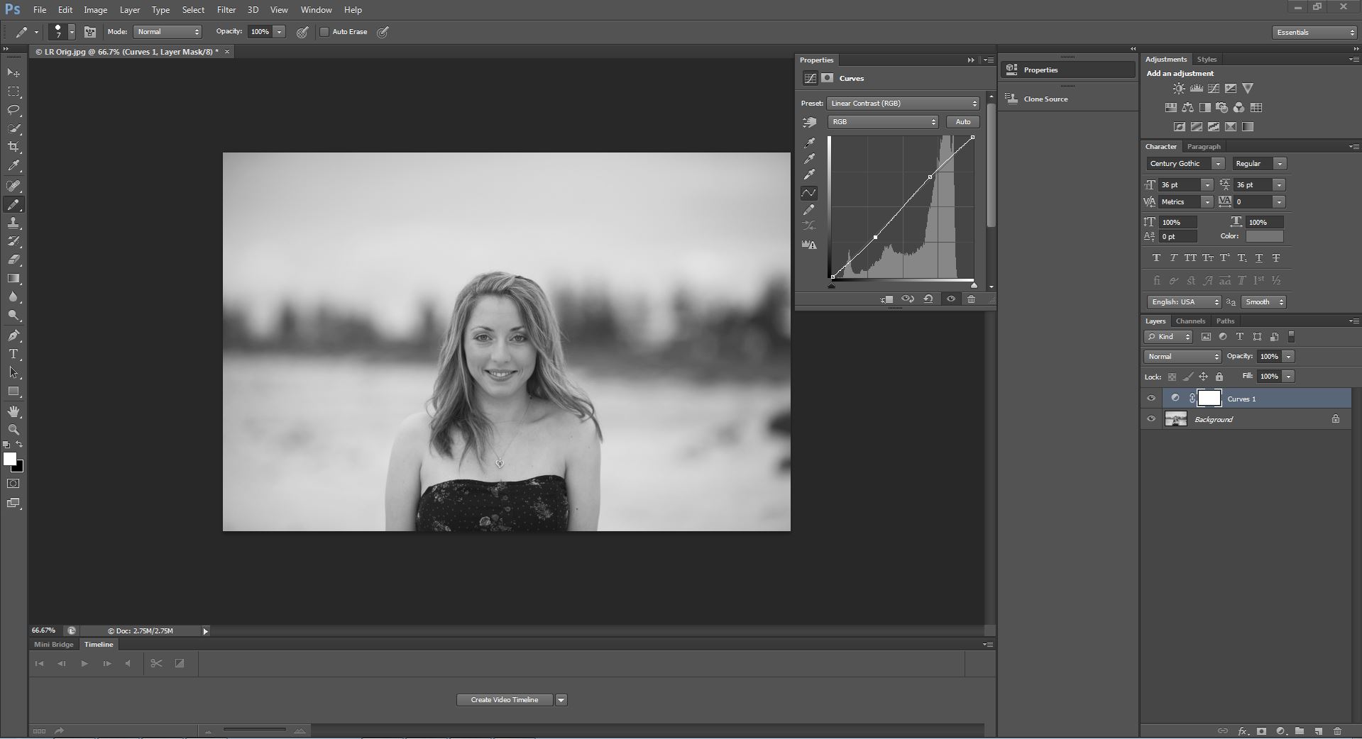 How to convert Beautiful black & white photos