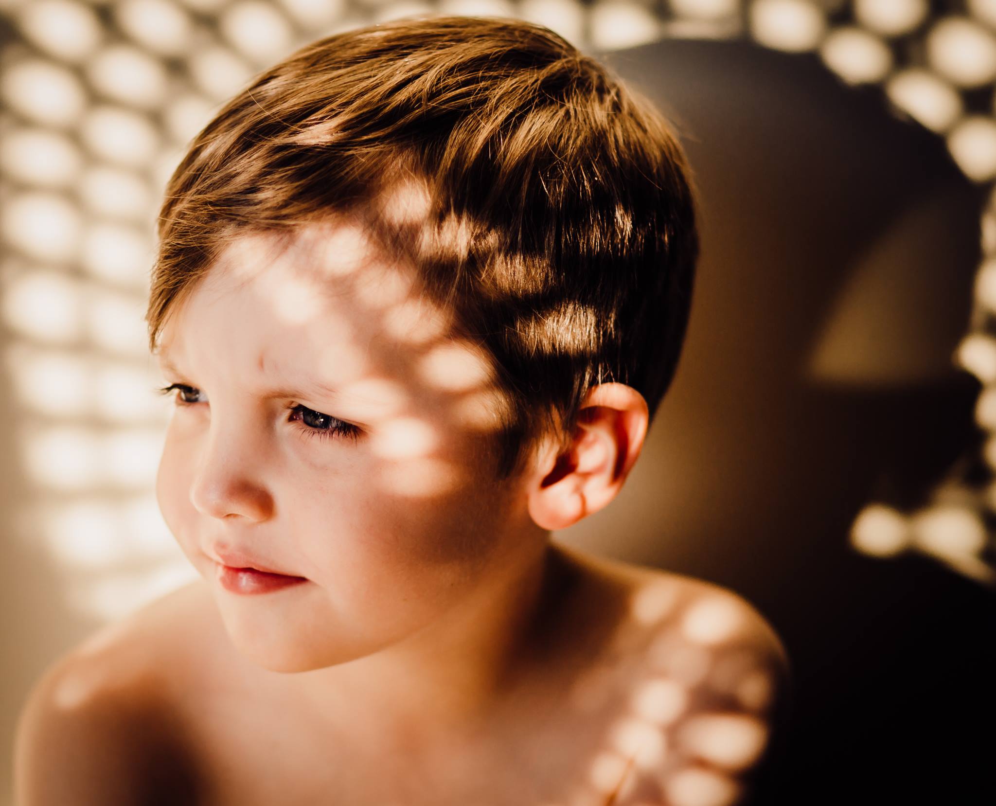 shadow photography portrait of boy