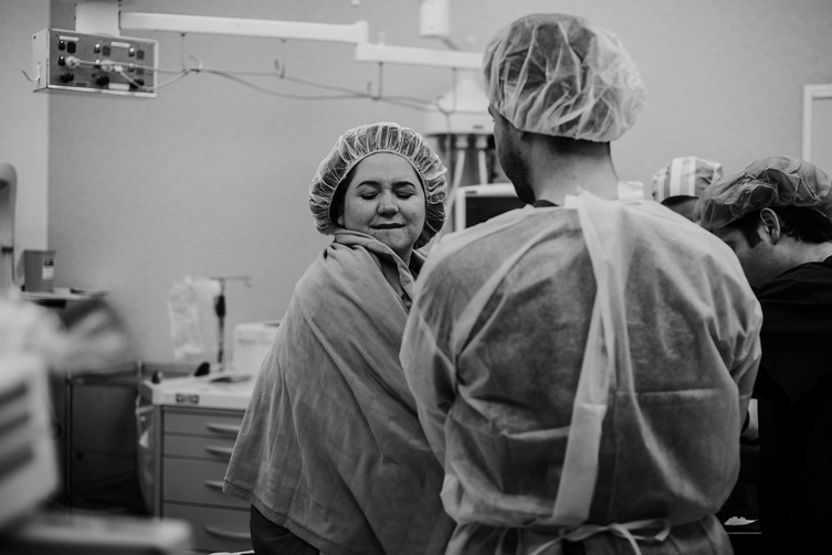 birth photos in the surgery room