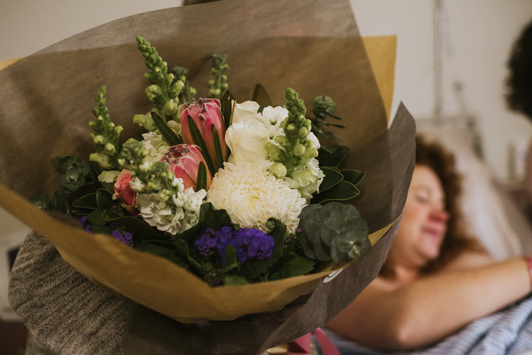 flower bouquet for the new mom