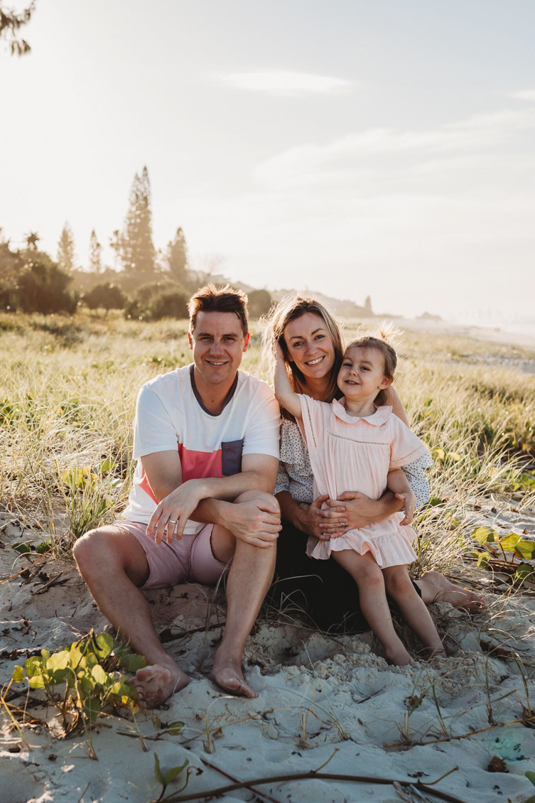 family selfie photo session of parents and daughter