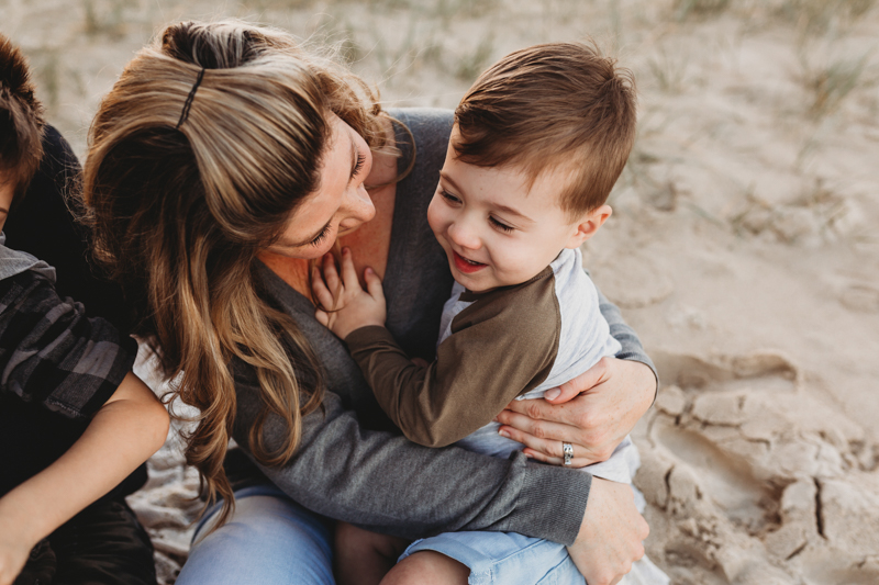 documentary photography of mother and son