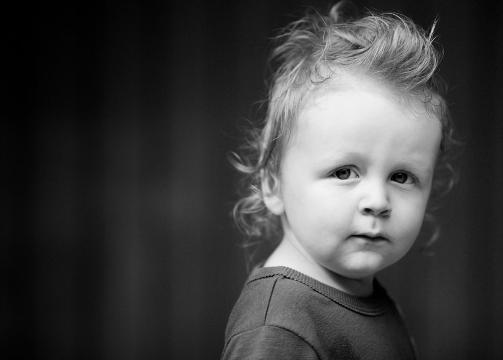 portrait photography of little boy