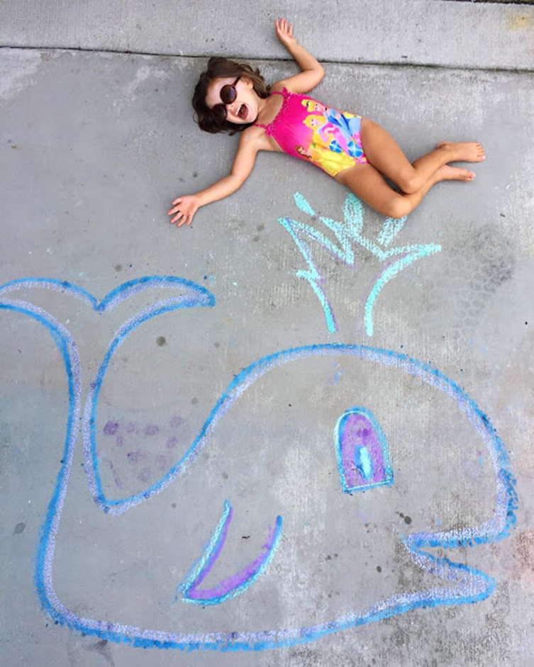 Ideas for Sidewalk Chalk Art - 50 Easy Kids Projects