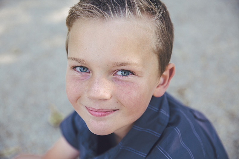 image of blue-eyed boy smiling