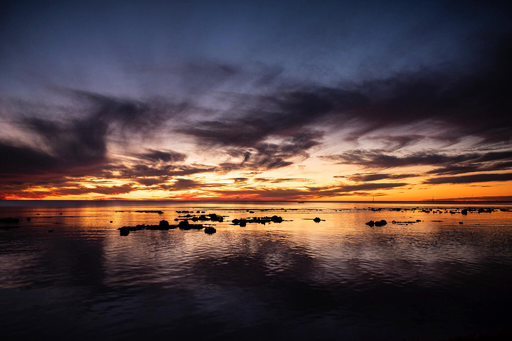water photography at sunrise