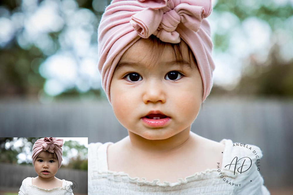 types of photo edits when shooting a little girl