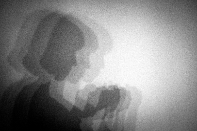 shadows in artist’s self portraiture project