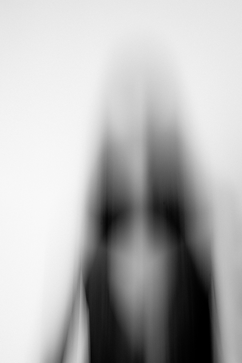 self portrait shot with slow shutter speed