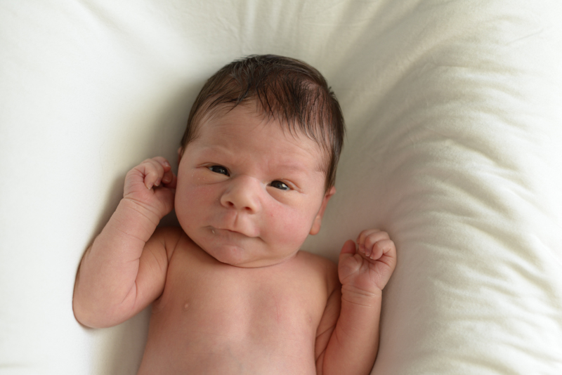 close up portrait of newborn